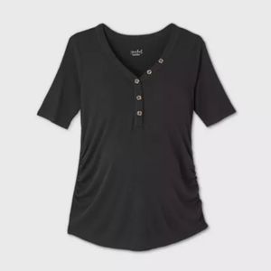 NWOT Isabel Maternity Henley Tee